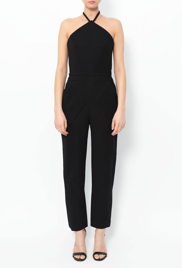 Balenciaga S/S 2015 Angled Halter Jumpsuit - 3