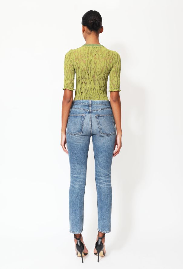 Louis Vuitton 2015 Intarsia Knit Top Green - 3