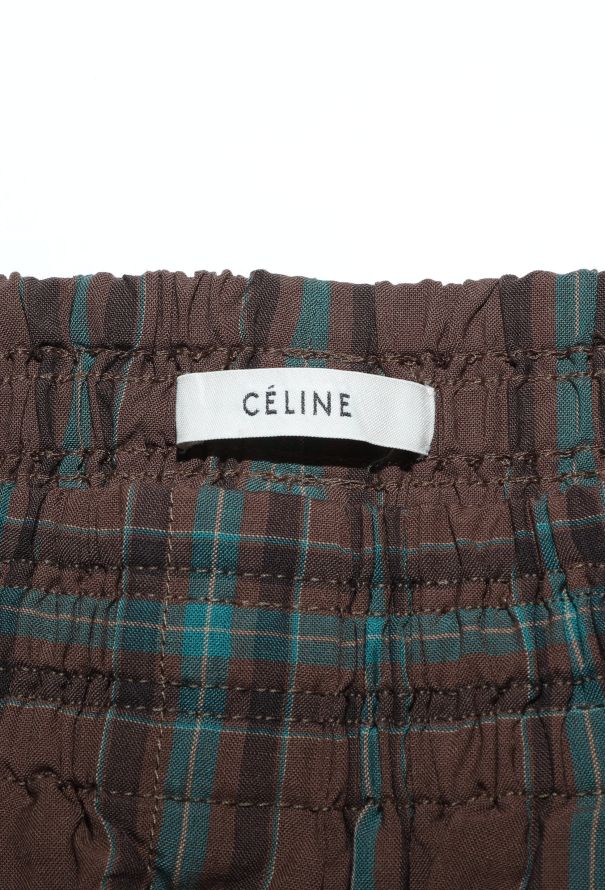 Céline 2017 Checkered Cotton Trousers - 5