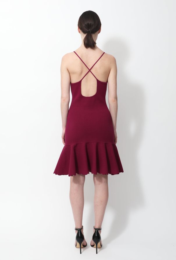 Saint Laurent S/S 2012 Cut-Out Flared Knit Dress - 3