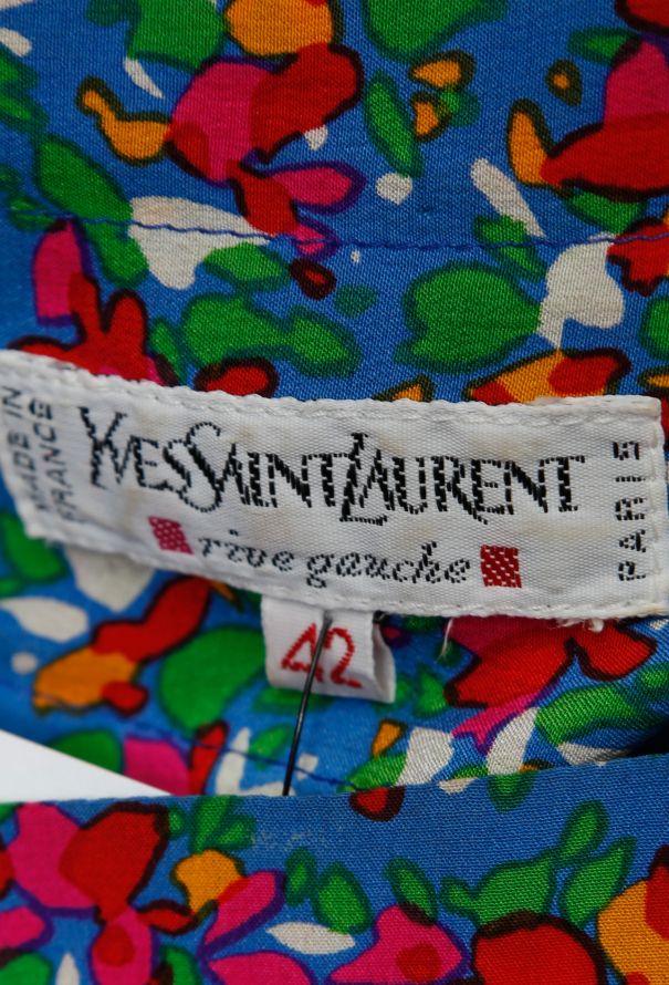 Saint Laurent Vintage Belted Floral Dress - 4