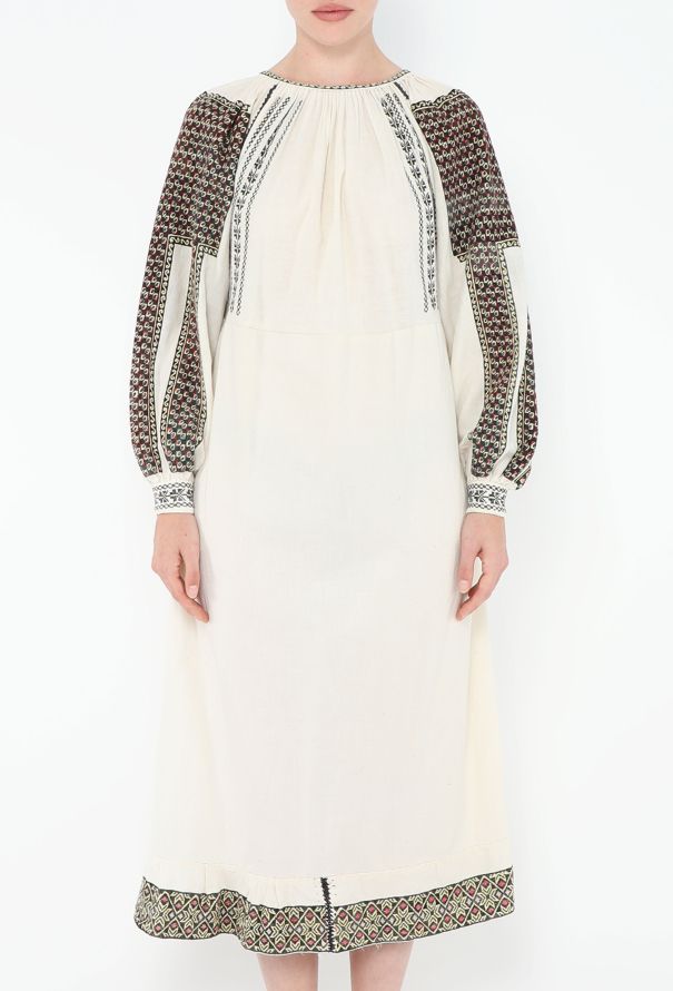 World Treasures Vintage Hand-Embroidered Kaftan - 4