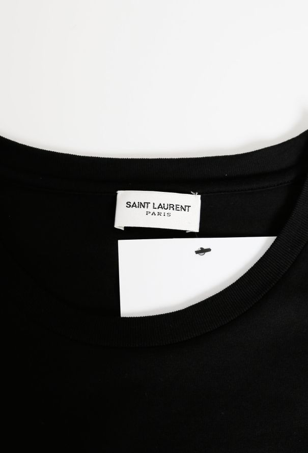 Saint Laurent 2017 Heritage Logo Cotton T-Shirt - 4