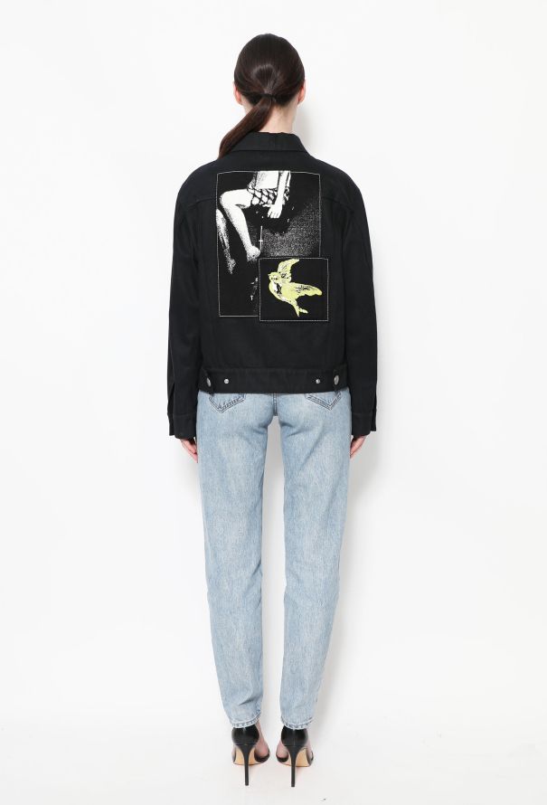 Miu Miu Resort 2016 Graphic Denim Jacket - 6
