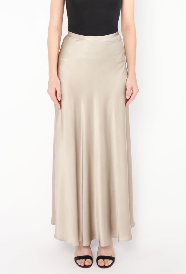 '90s Bias-Cut Charmeuse Skirt - 2
