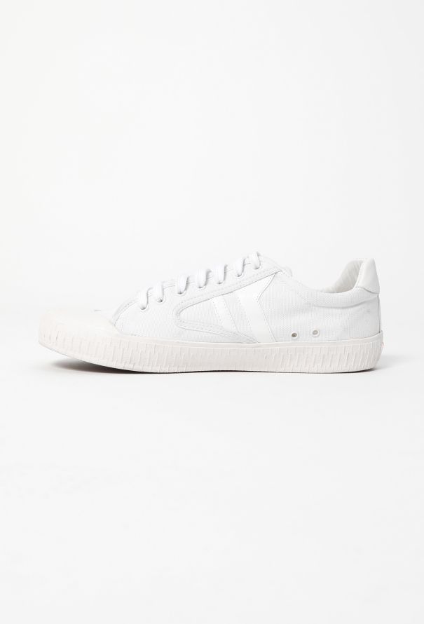 Céline S/S 2017 Leather Trim Canvas Sneakers - 5