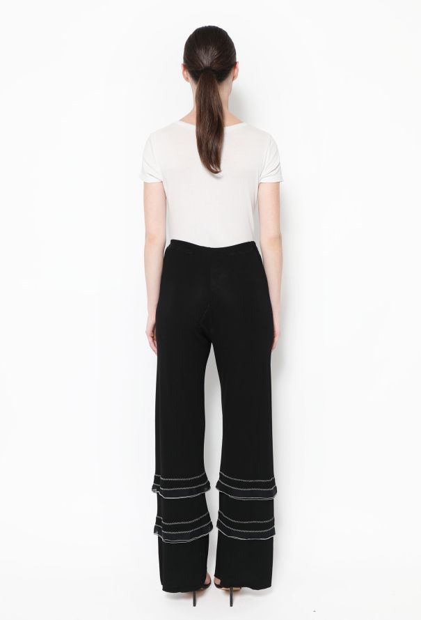 Chanel Tiered Jersey Palazzo Pants - 3