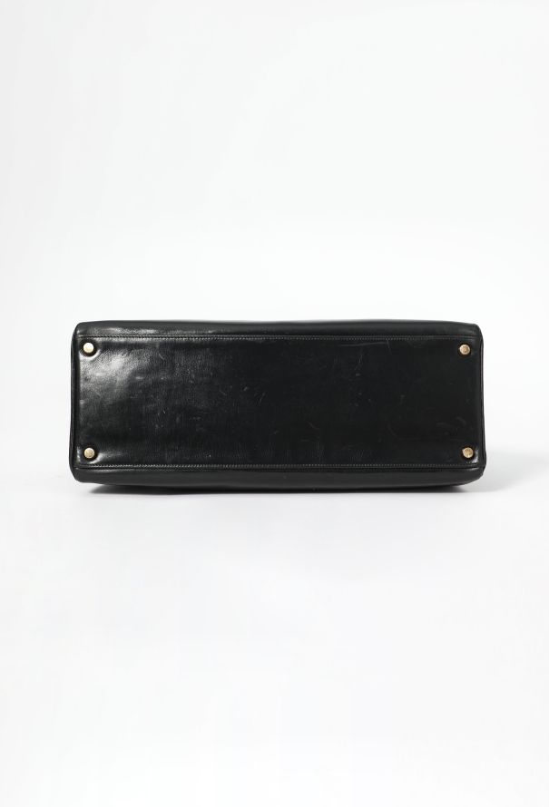 Hermès '60s Black Box Kelly Retourné 35 - 7