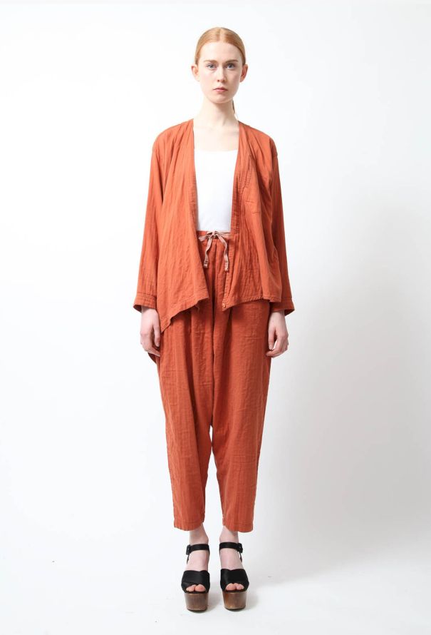 Issey Miyake 1980s Pajama Ensemble Rust - 1