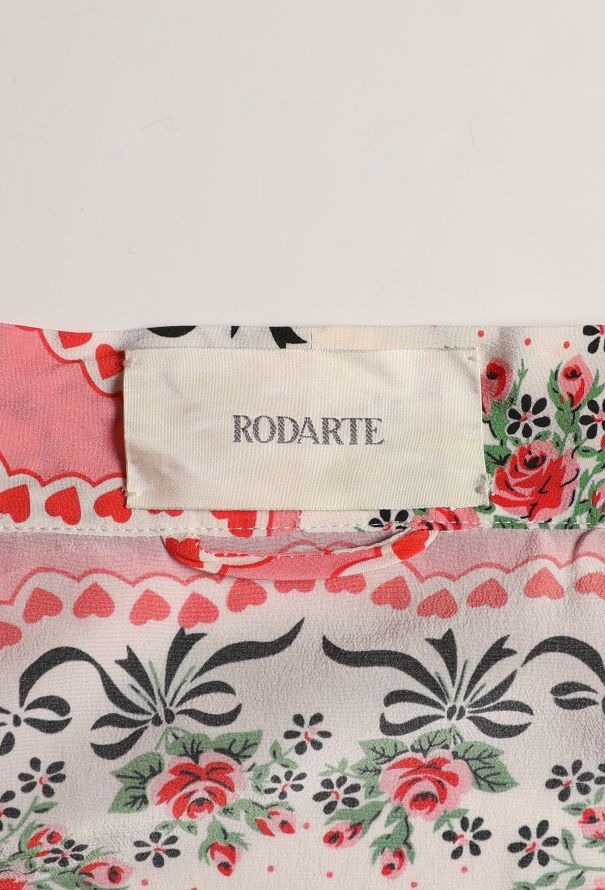 Rodarte 2020 Floral Belted Silk Kimono - 6