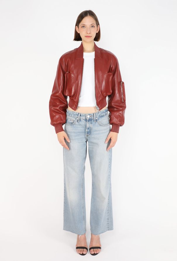 Phoebe Philo Lambskin Ribbed Bomber Jacket, 2025 - 6