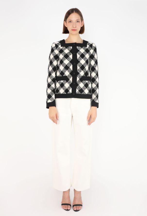 Valentino Damier Bouclé Jacket, Resort 2026 - 3