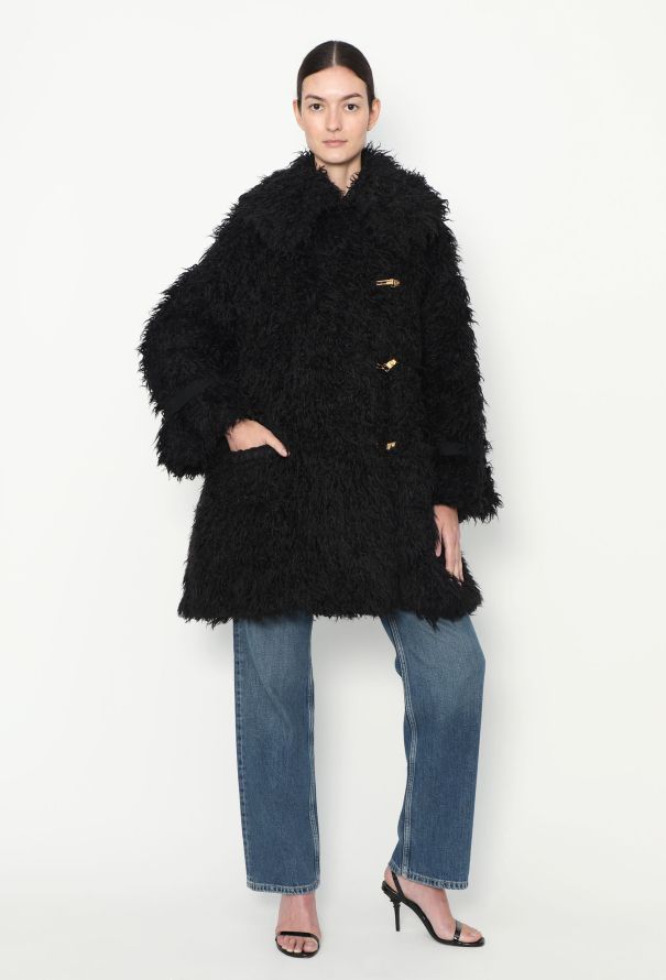 Céline Pre-Fall 2013 Faux Shearling Coat - 1