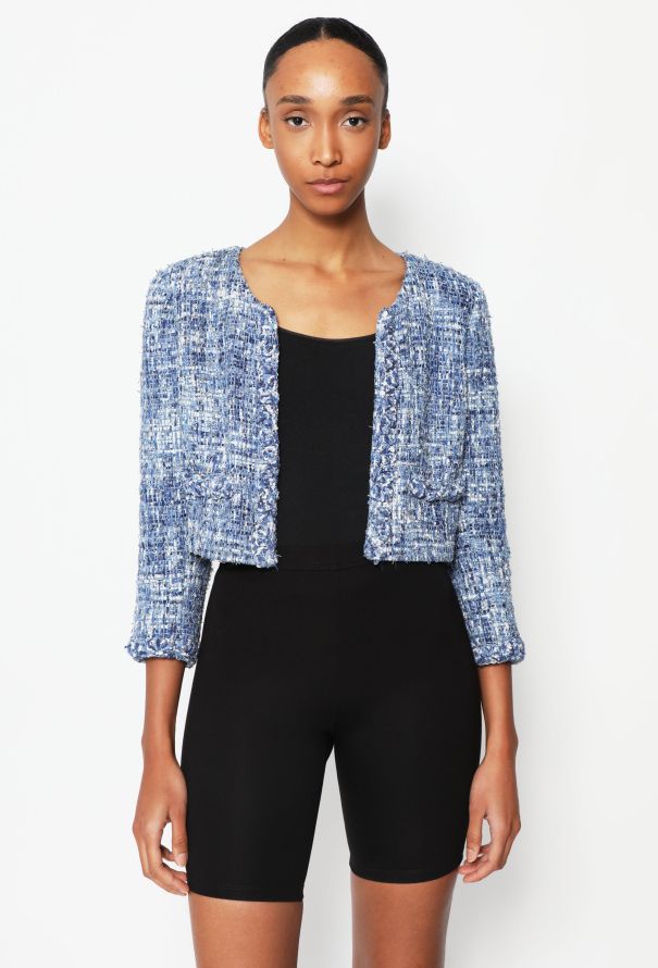 Oscar De La Renta Pre-Fall 2013 Tweed Cropped Jacket - 1