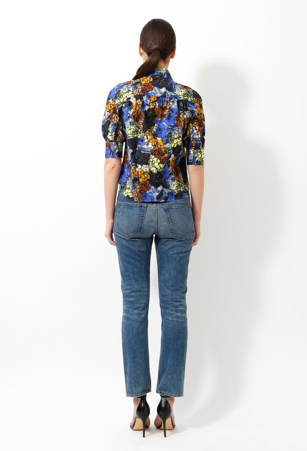 Prada 2017 Floral Lavallière Blouse - 4