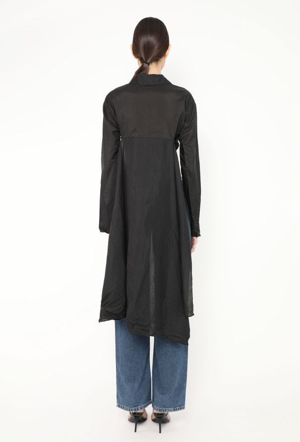 Romeo Gigli '90s Silk Train Cropped Top - 5