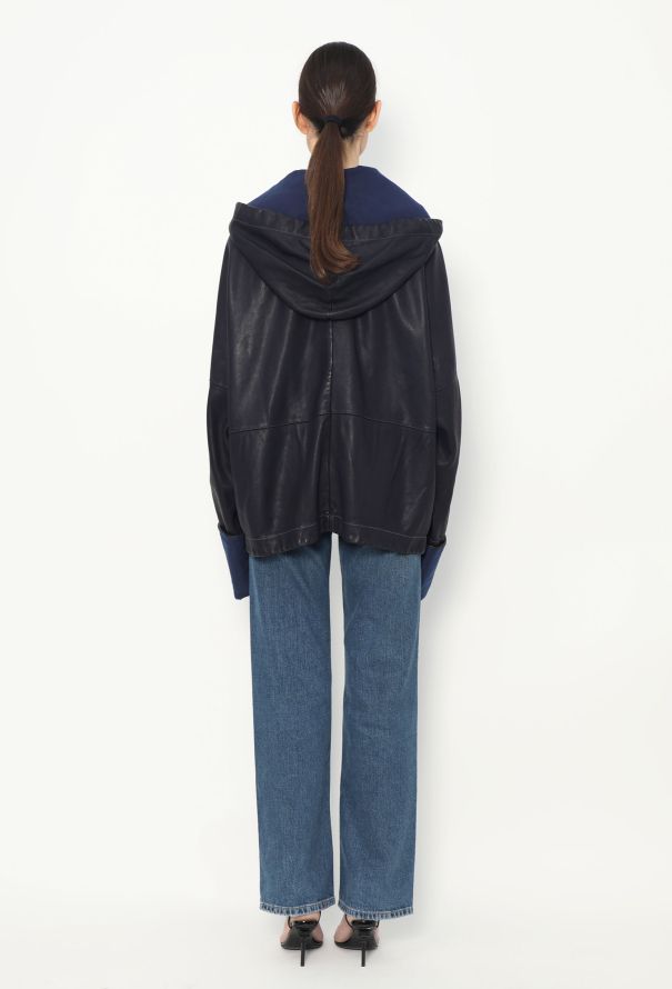 Loewe Lambskin Hooded Zip Jacket - 6