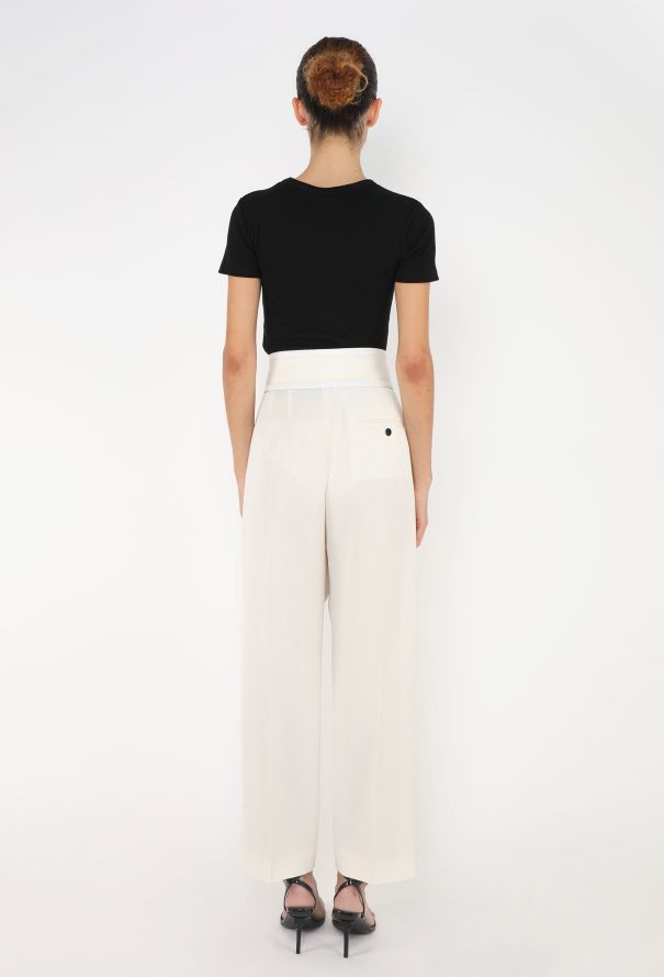 Céline S/S 2016 Silk Belted Trousers - 5