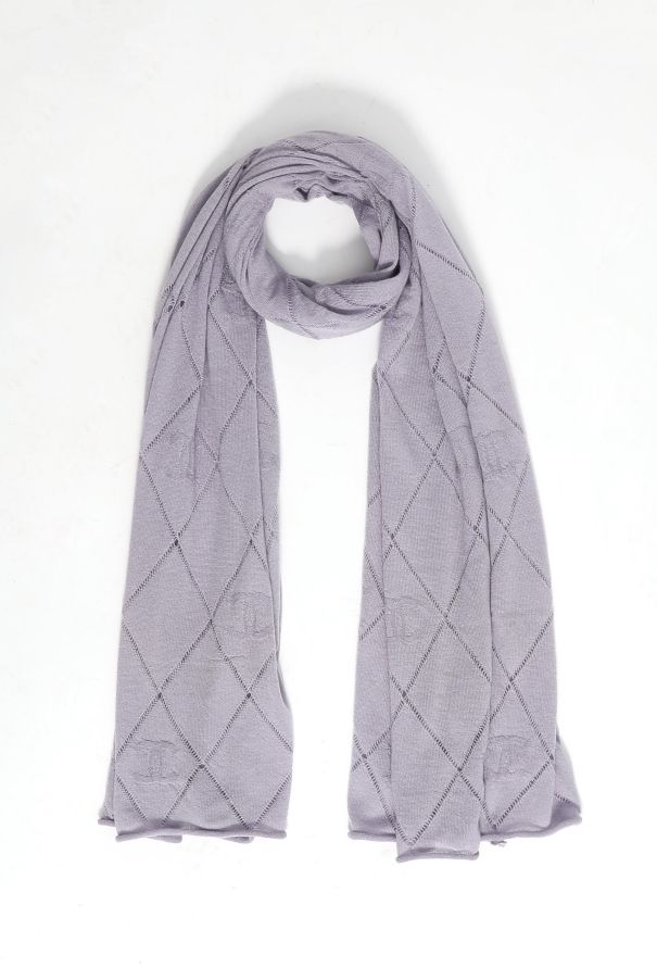 Chanel Cashmere 'CC' Knit Scarf - 2