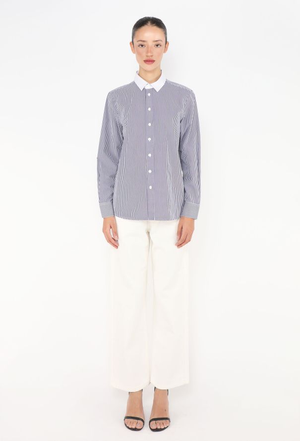 Saint Laurent Classic Bicolor Striped Shirt - 3