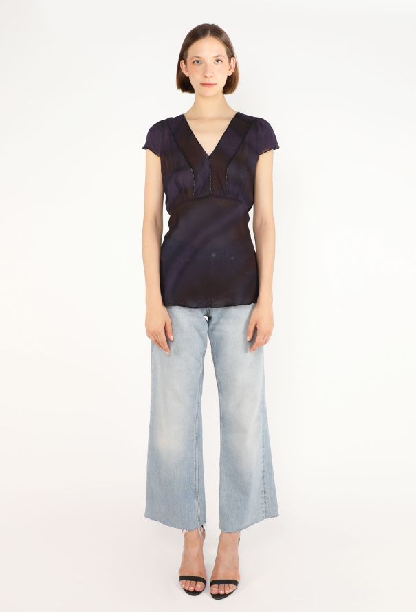 Prada Beaded Chiffon Blouse, F/W 1997 - 3