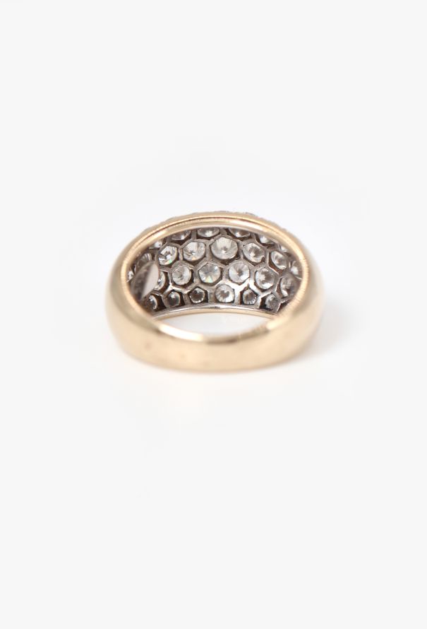 Vintage Fine Jewelry 18k Gold & 1.5 Carats Diamond Band Ring - 5