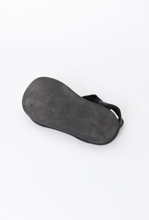 The Row 2020 Leather Hook-and-Loop Sandals - 6