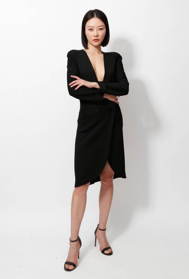 Balenciaga 2009 Wrap Knit Dress - 1
