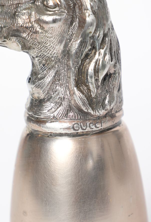 Gucci Vintage Dog-Head Sculpted Chalice – 1970s - 5