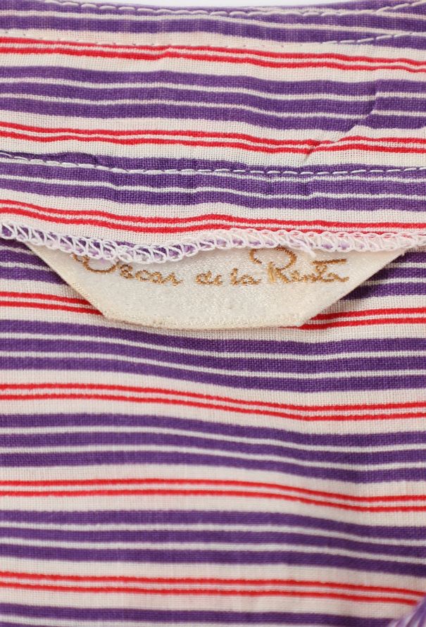 Oscar De La Renta Striped Prairie Top, 1970s - 6