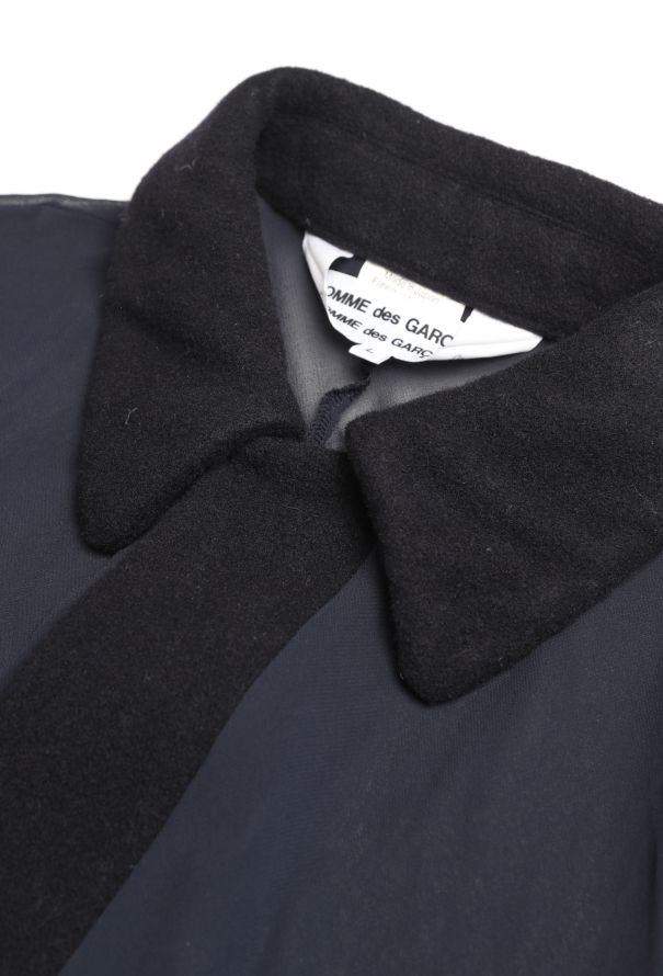 Comme des Garçons Chiffon Felted Trim Tunic - 6