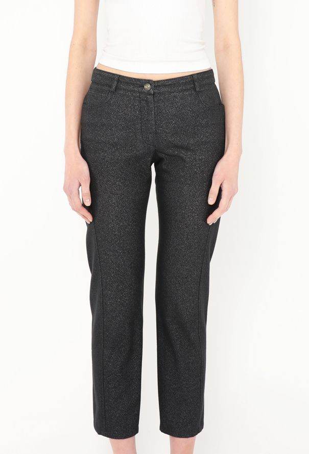 Chanel 2005 Iridescent 'CC' Button Jeans - 2