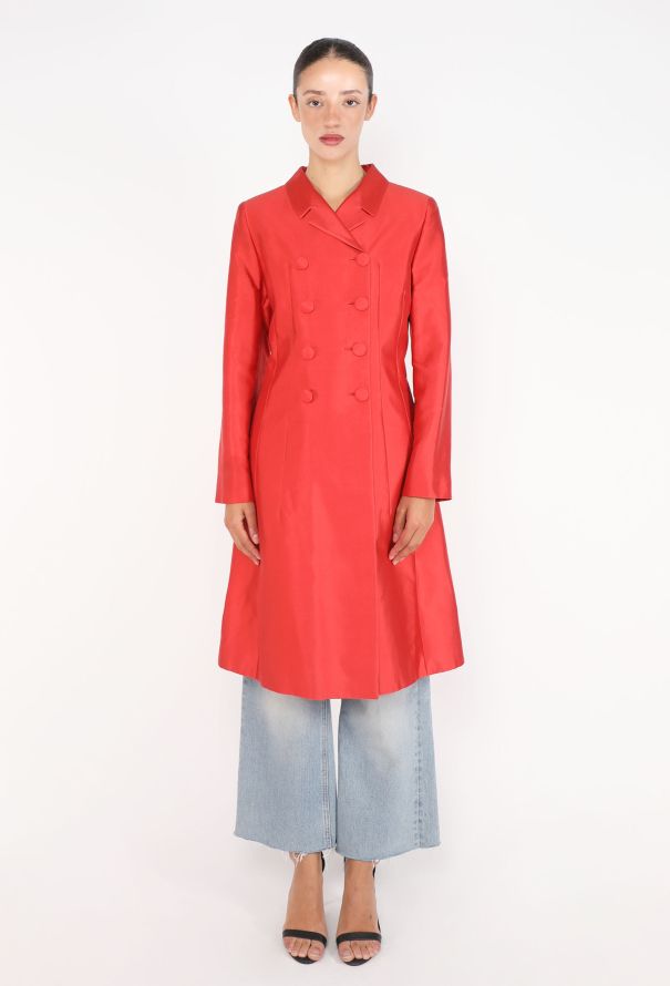 Prada Doupion Notched Coat, F/W 1995 - 1