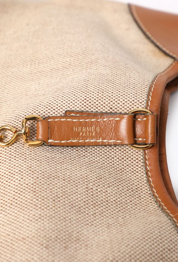 Hermès Vintage Box & Toile H Trim Bag - 12