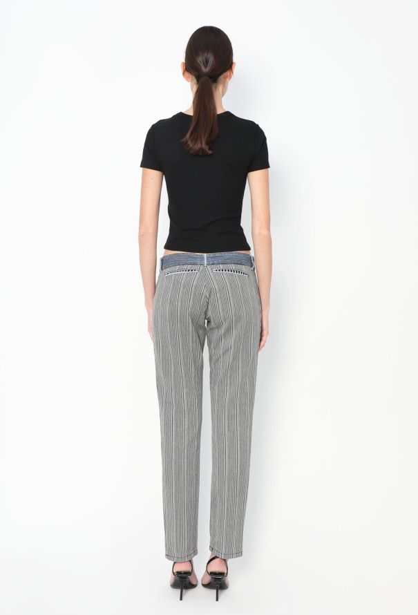 Balenciaga 2001 Tapered Pinstripe Jeans - 4
