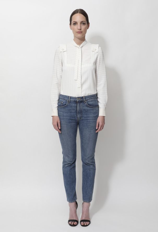 Chloé 2014 Striped Lavallière Shirt - 2
