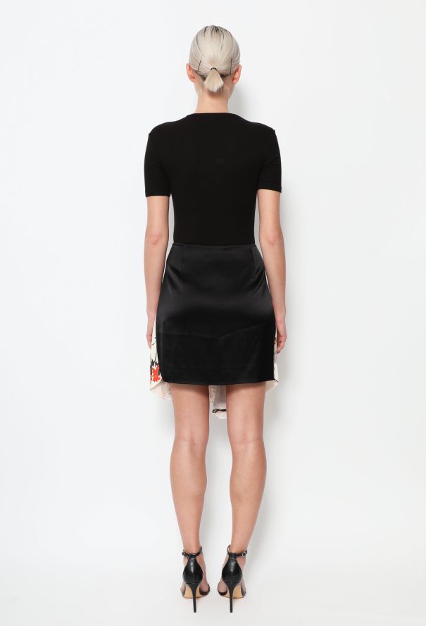 Balenciaga F/W 2011 Graphic Silk Skirt - 4