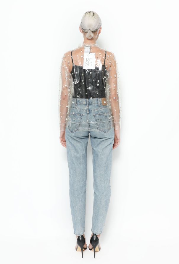 Chanel S/S 2018 Embellished PVC Raincoat - 5