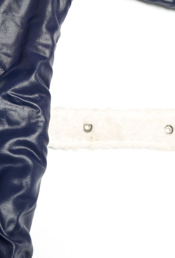 Courrèges 70s Shearling Lined Parka Coat - 7