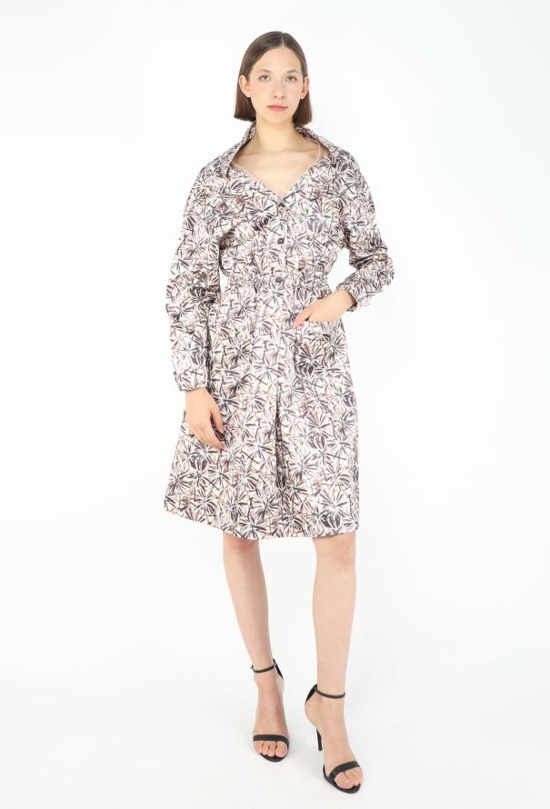 Miu Miu F/W 2025 Off-Shoulder Cotton Dress - 1