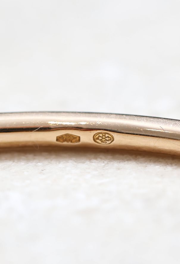 Vintage Fine Jewelry 18k Yellow Gold Bangle Bracelet – 1950s–1960s - 4