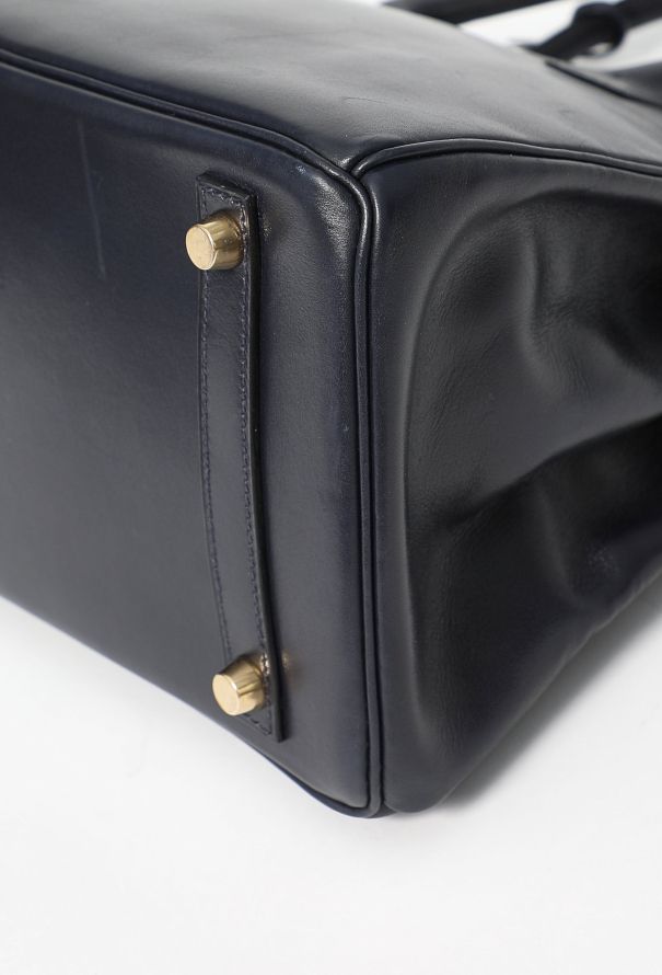 Hermès Elegant '90s Bleu Nuit Box Birkin 30 - 10