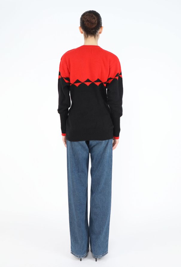 Chanel '80s Scottish Bicolor Cashmere Sweater - 4