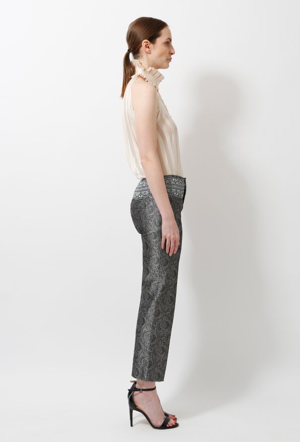 Balenciaga S/S 2006 Baroque Silk Trousers - 4
