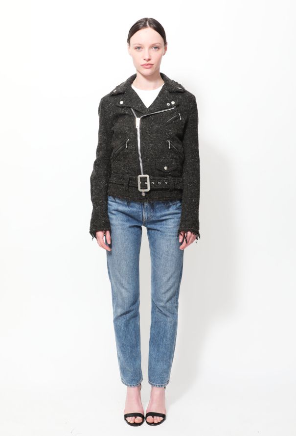 Junya Watanabe 2011 Distressed Wool Biker Jacket - 1