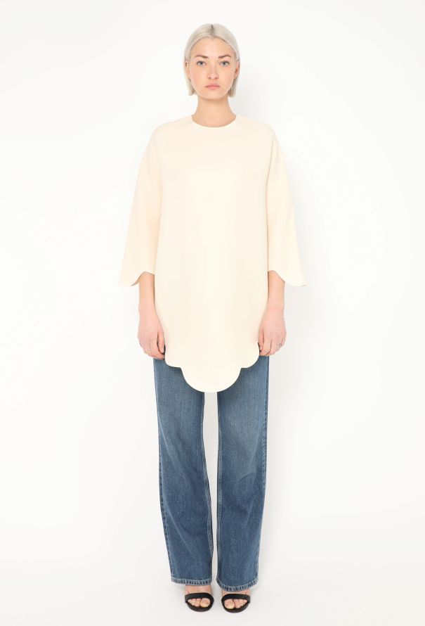 Valentino Resort 2015 Scalloped Silk Tunic - 3