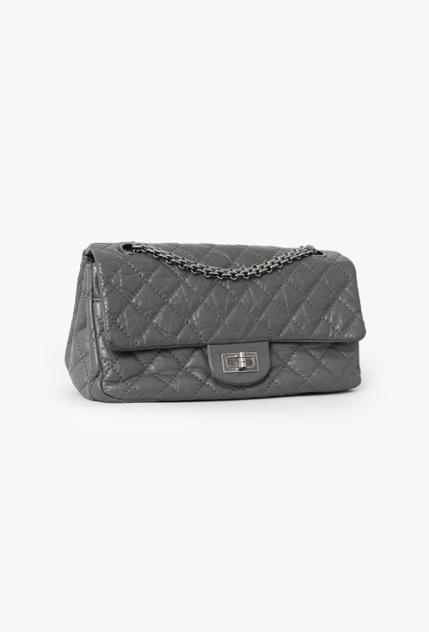 Chanel Grey 2.55 Medium Flap Bag - 3