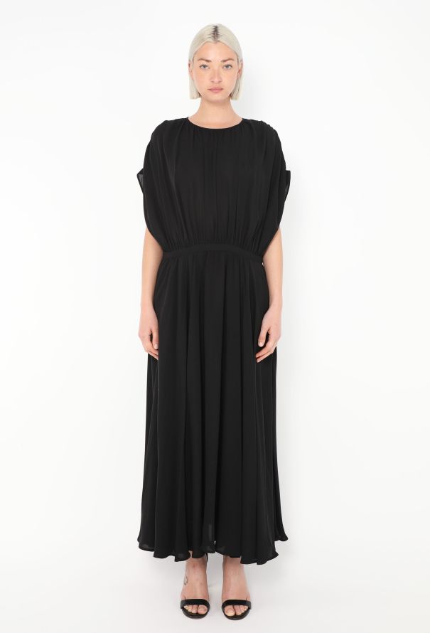 Valentino 2024 Pleated Silk Maxi Dress - 2