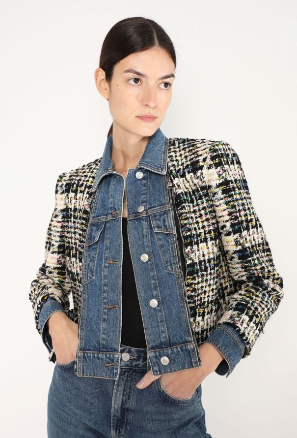 Alexander McQueen 2023 Denim Tweed Jacket - 5