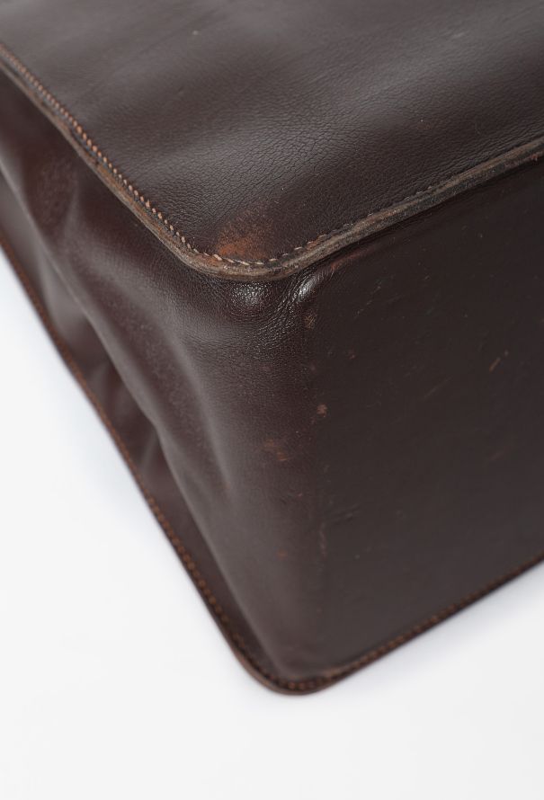 Hermès Vintage Ébène Swift Whitebus GM Bag - 9